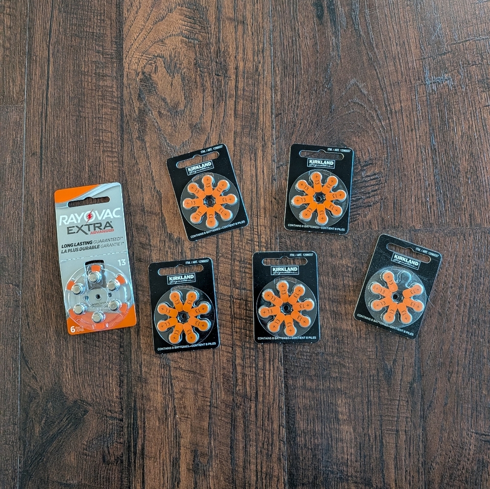 Hearing Aid Batteries Size Format 13, 1.45 Volt